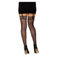 Leopard Thigh High - One Size - Black