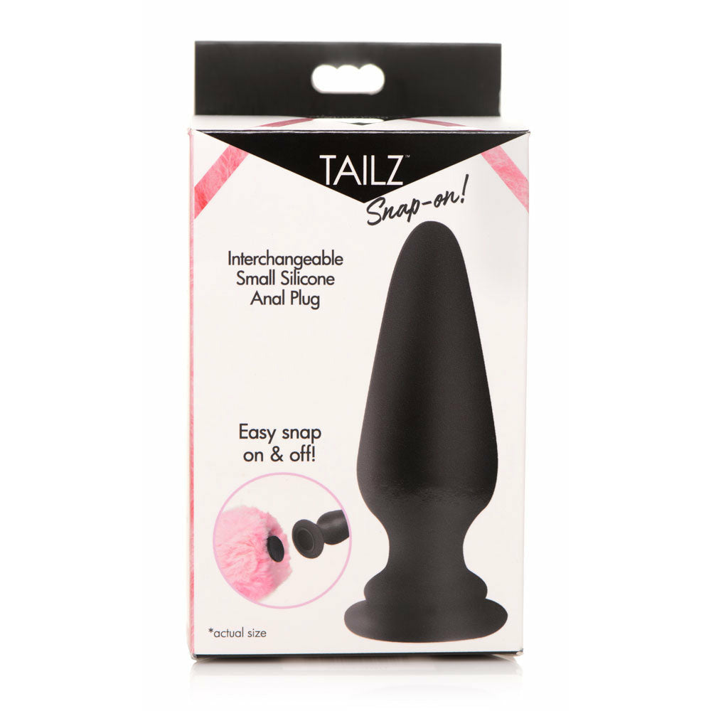 Snap-on Intechangeable Tail Small Silicone Anal Plug