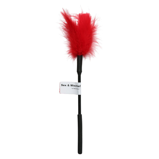 Sex and Mischief Feather Tickler - Red SS100-72