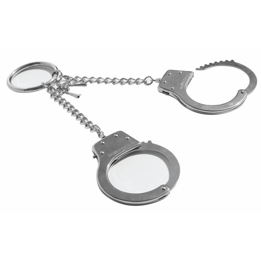 Sex and Mischief Ring Metal Handcuffs