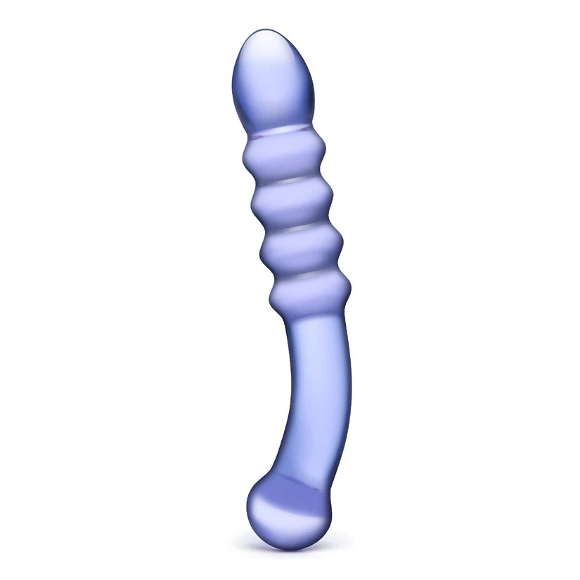 Purple Rain Ribbed Dildo