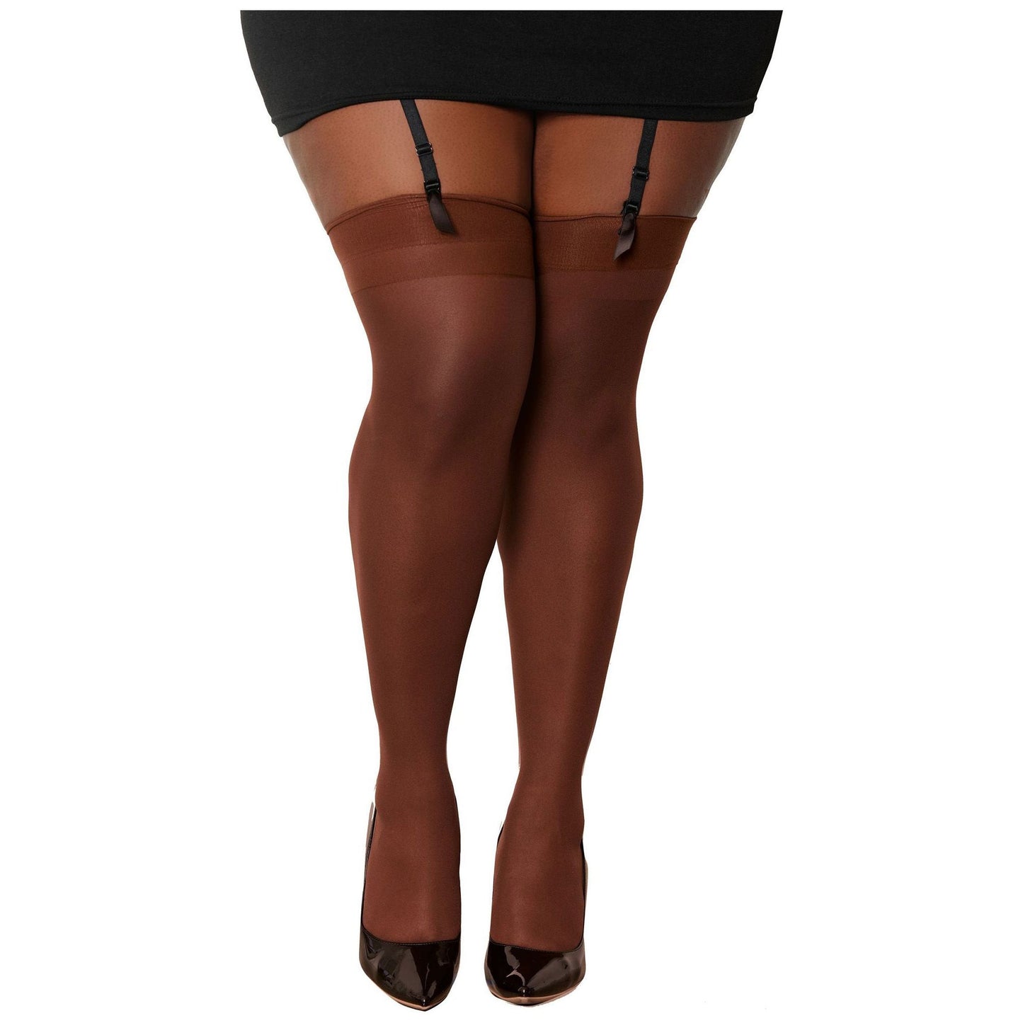 Seam Back Thigh High - Queen Size - Espresso DG-0007ESPQ