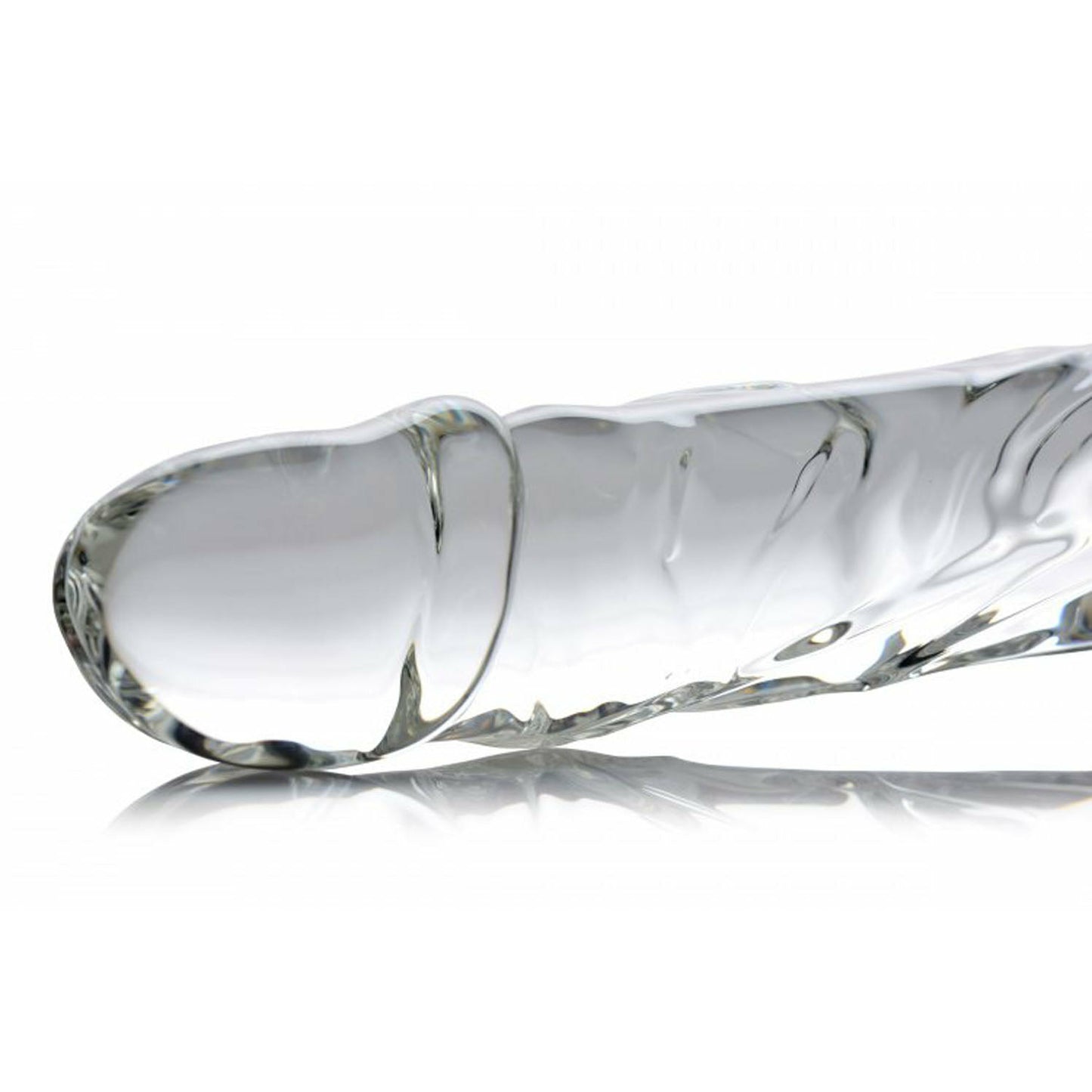 Brutus Glass Dildo Thruster - Clear MS-AF178