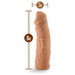 Lock on - Argonite - 8 Inch Dildo With Suction Cup Adapter - Mocha