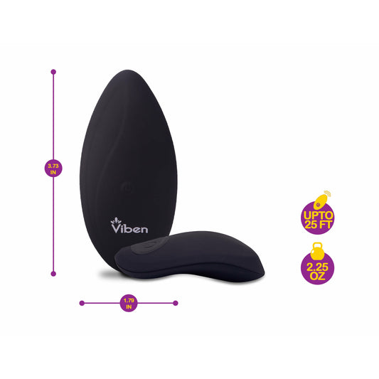 Racy Remote Control 10 Function Panty Vibe - Black Vibe VB-66109