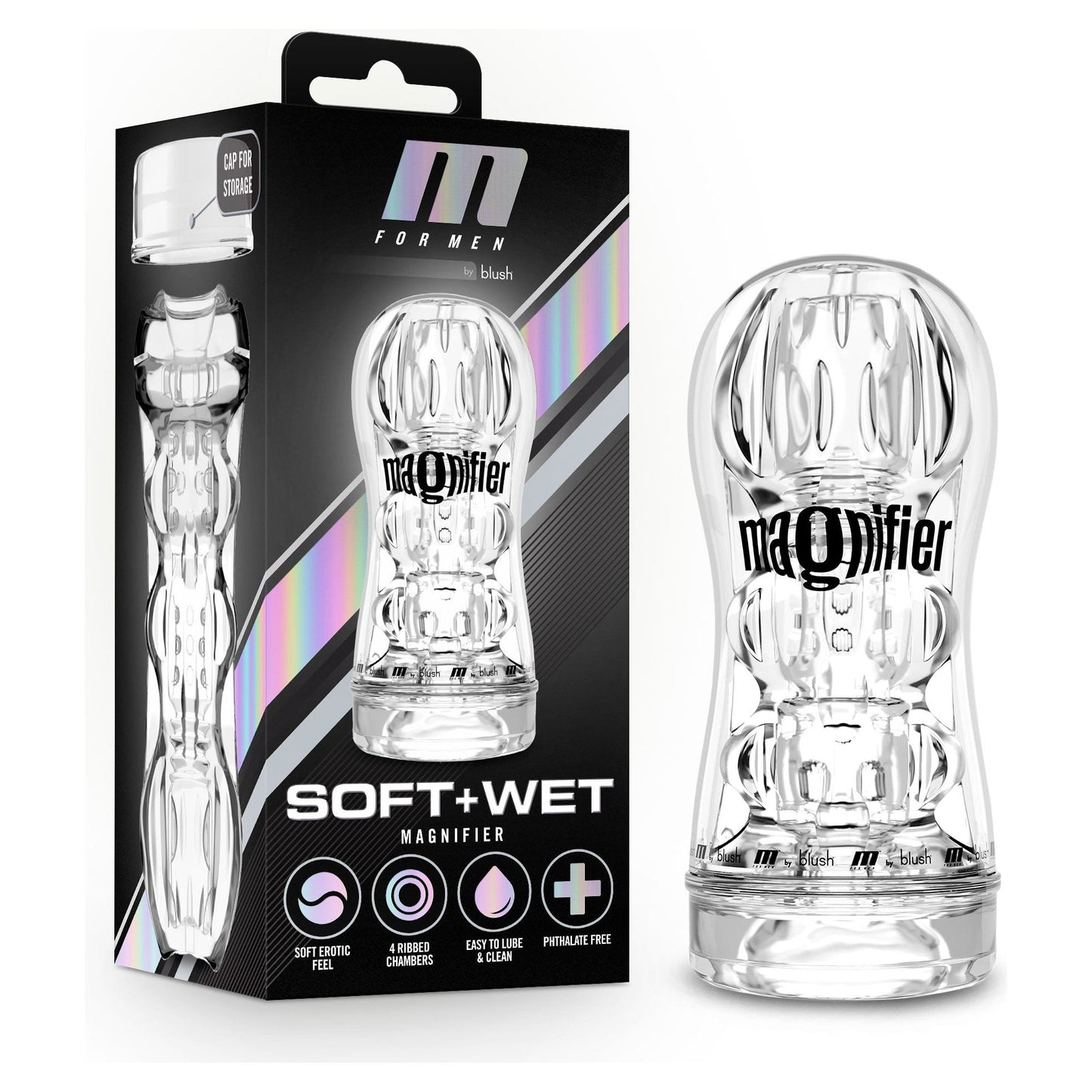 M for Men - Soft and Wet - Magnifier - Clear