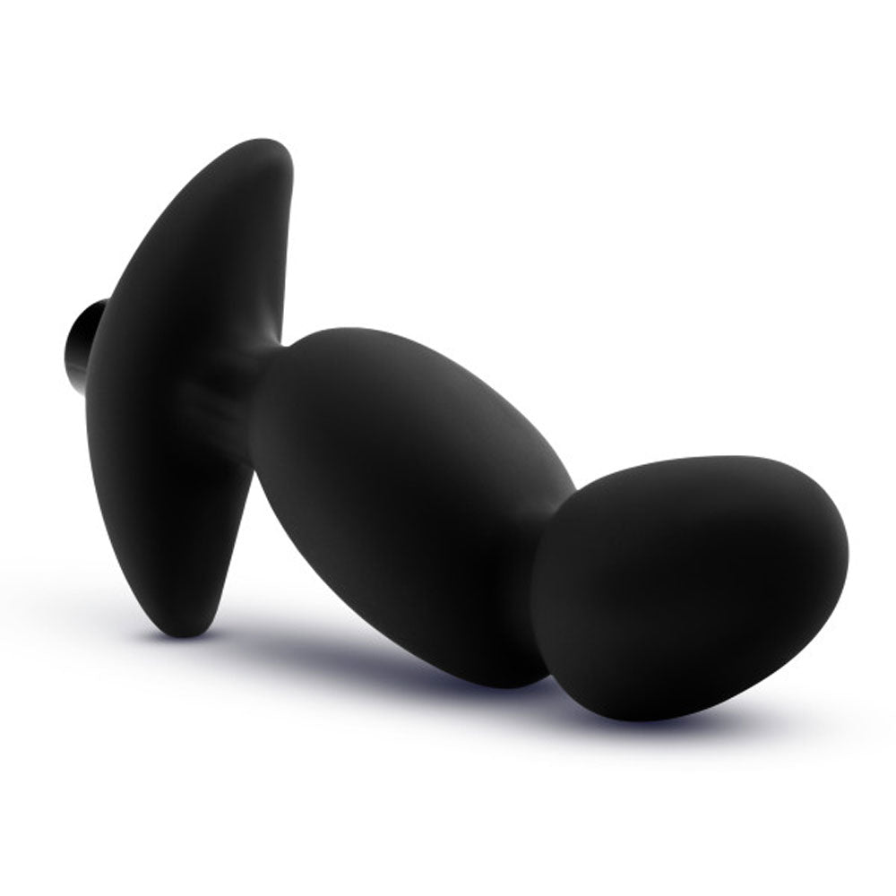 Anal Adventures- Platinum - Silicone Vibrating  Prostate Massager 04-Black