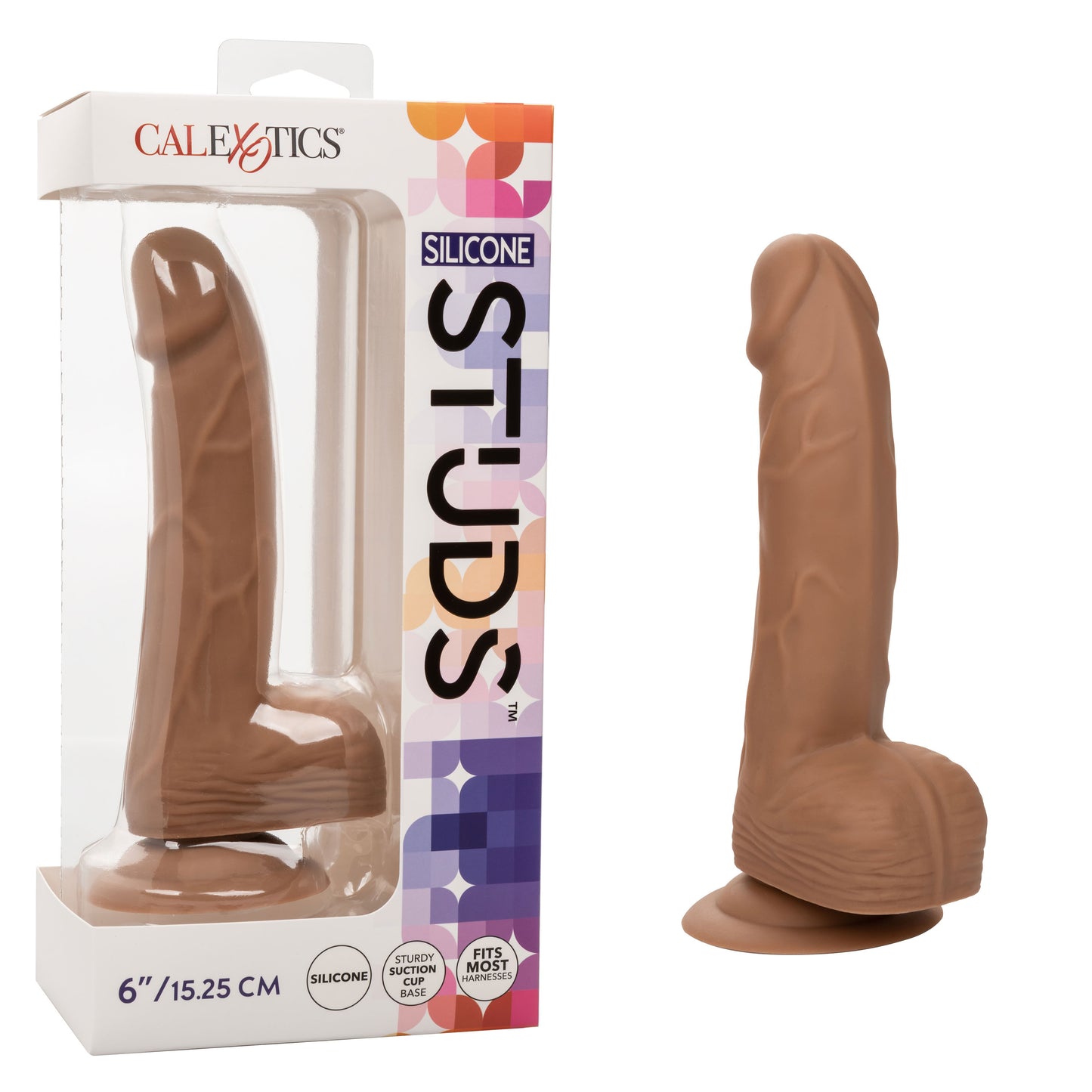 Silicone Stud 6 Inch - Brown