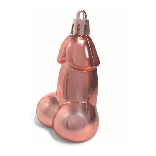 Glitterati Penis Party Ornaments 8 Pcs - Rose Gold