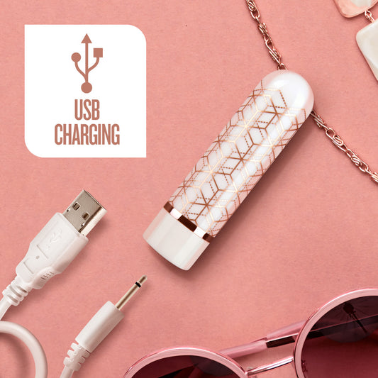 The Collection Glitzy Geo Bullet in Rose Gold
