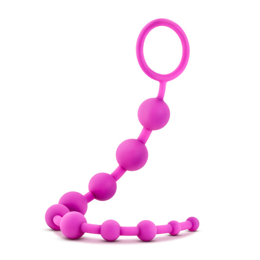 Luxe Silicone 10 Beads - Fuchsia BL-11000