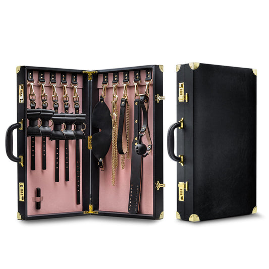 Temptasia - Safe Word - Bondage Kit With Suitcase - Black BL-83605