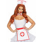3 Pc Nurse Kit - One Size - White/red