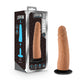 Lock on - Dynamite - 7 Inch Dildo With Suction Cup Adapter - Mocha