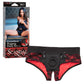 Scandal Crotchless Pegging Panty Set - L/xl