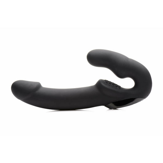 Urge Silicone Strapless Strap on With Remote - Black