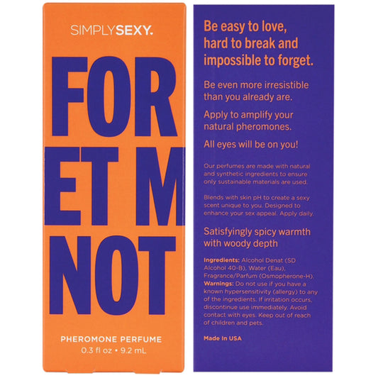 Simply Sexy Pheromone Perfume - Forget Me Not 0.3 Oz